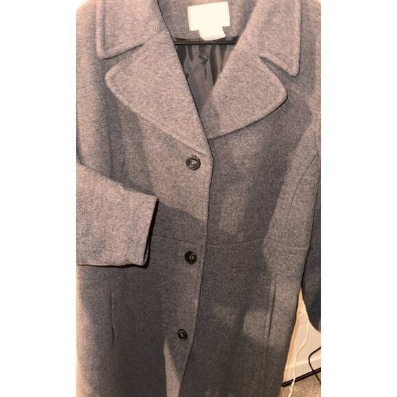 NWOT Worthington Grey Cashmere blend midi length winter coat size 2XL - Picture 4 of 16
